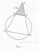 Form three basic mathematics questions - circle