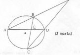 Form three basic mathematics questions circle